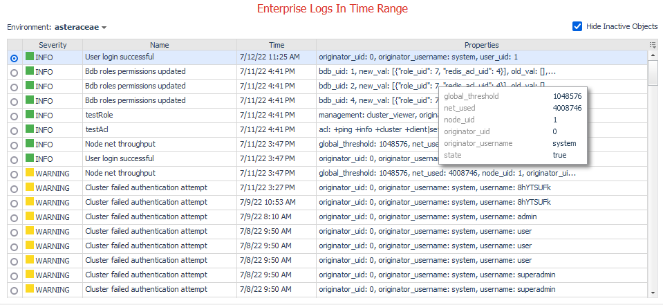 Enterprise Logs